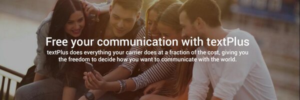 textPlus Profile Banner