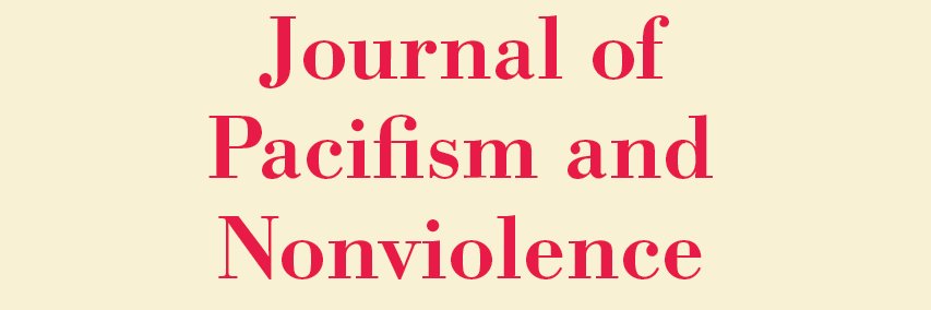 Journal of Pacifism & Nonviolence's banner