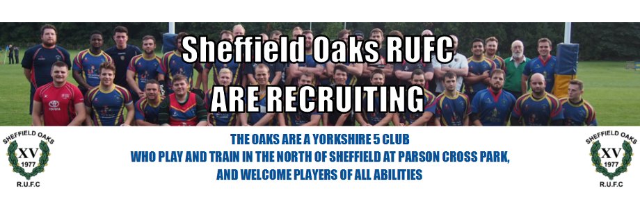 Sheffield Oaks RUFC banner