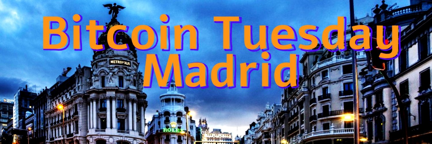 Bitcoin Tuesday Madrid banner