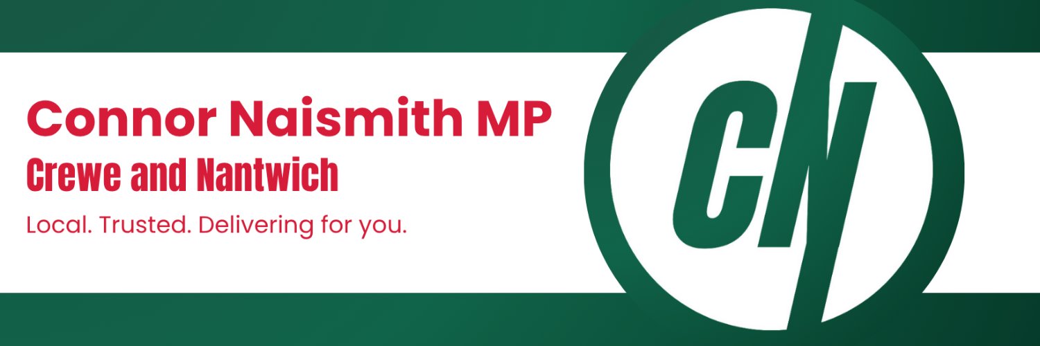 Connor Naismith MP's banner