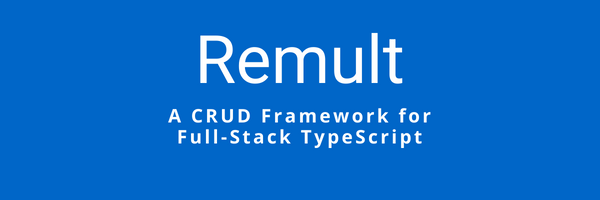 RemultJs Profile Banner