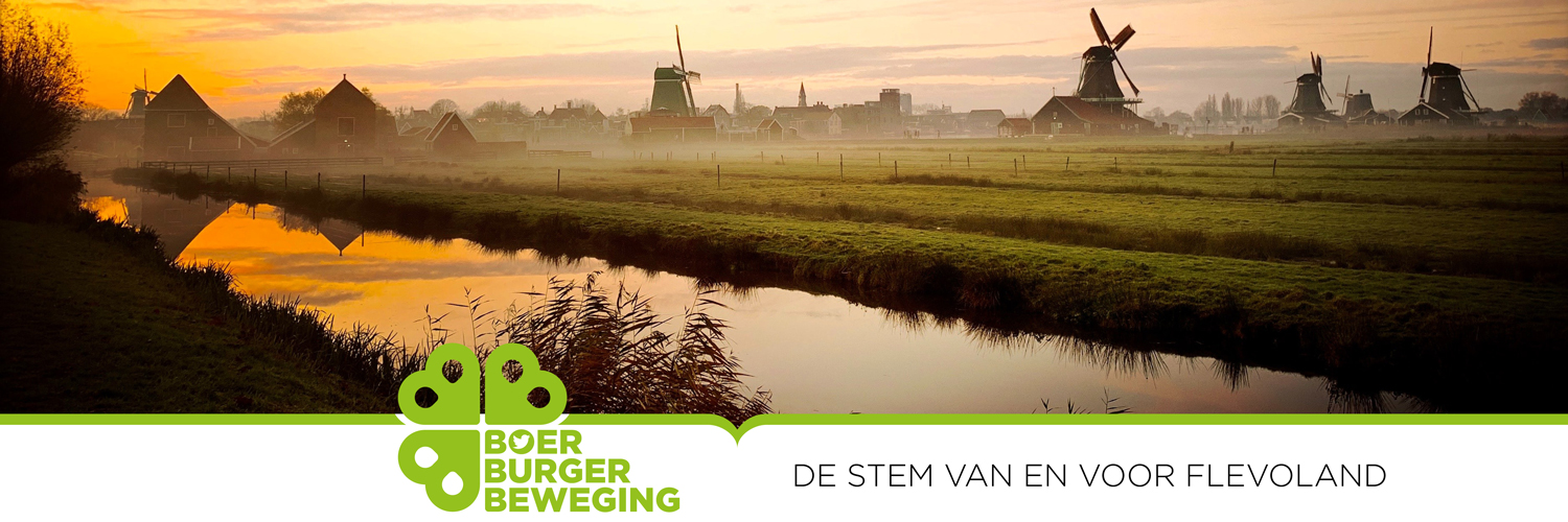 BoerBurgerBeweging Flevoland banner