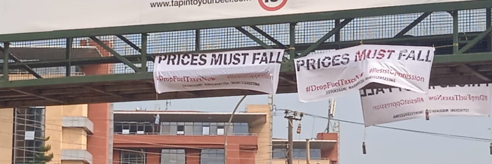Freedom Movement Uganda's banner