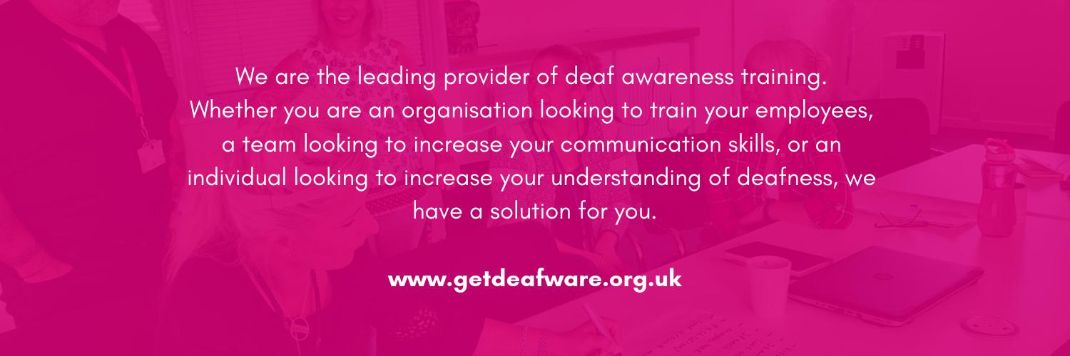 Get Deaf Aware banner