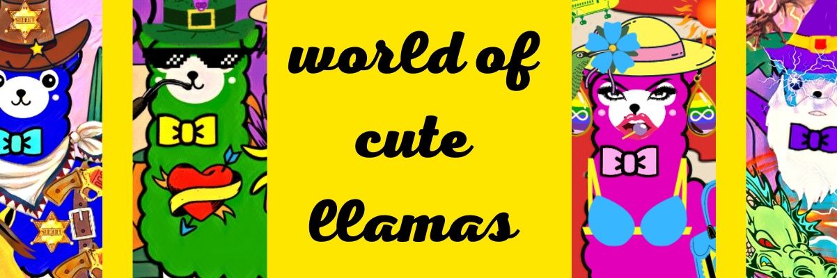 World Of Cute llamas NFT banner