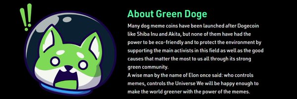 Green Doge Inu Profile Banner