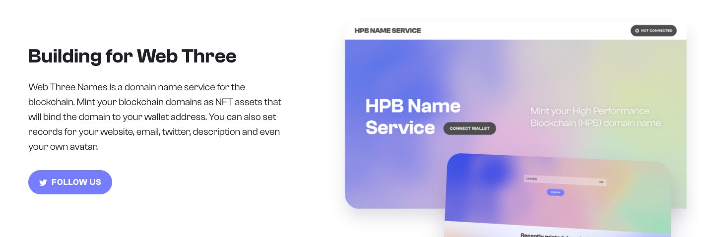 Web Three Names banner