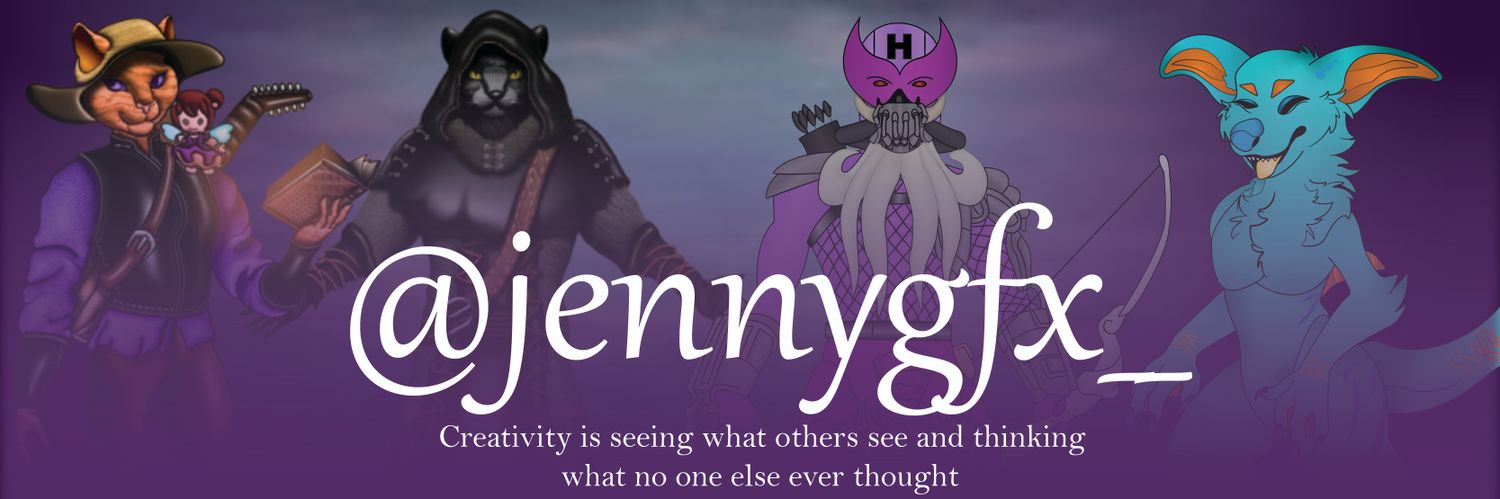 Jenny 💜| 3D Modeler (VTuber/VRChat) banner