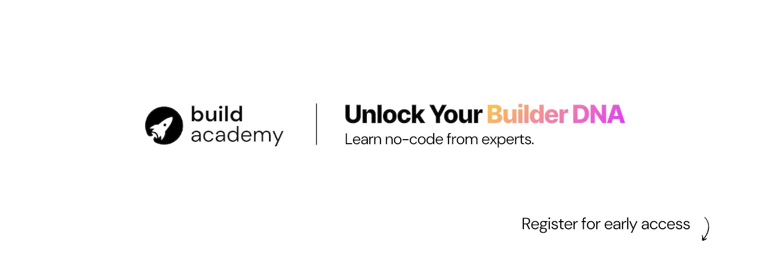 Build Academy banner