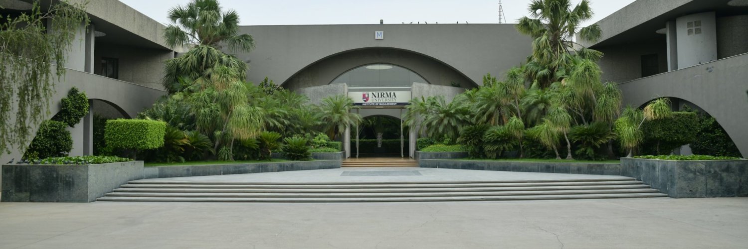 Institute of Management, Nirma University, Ahmd banner