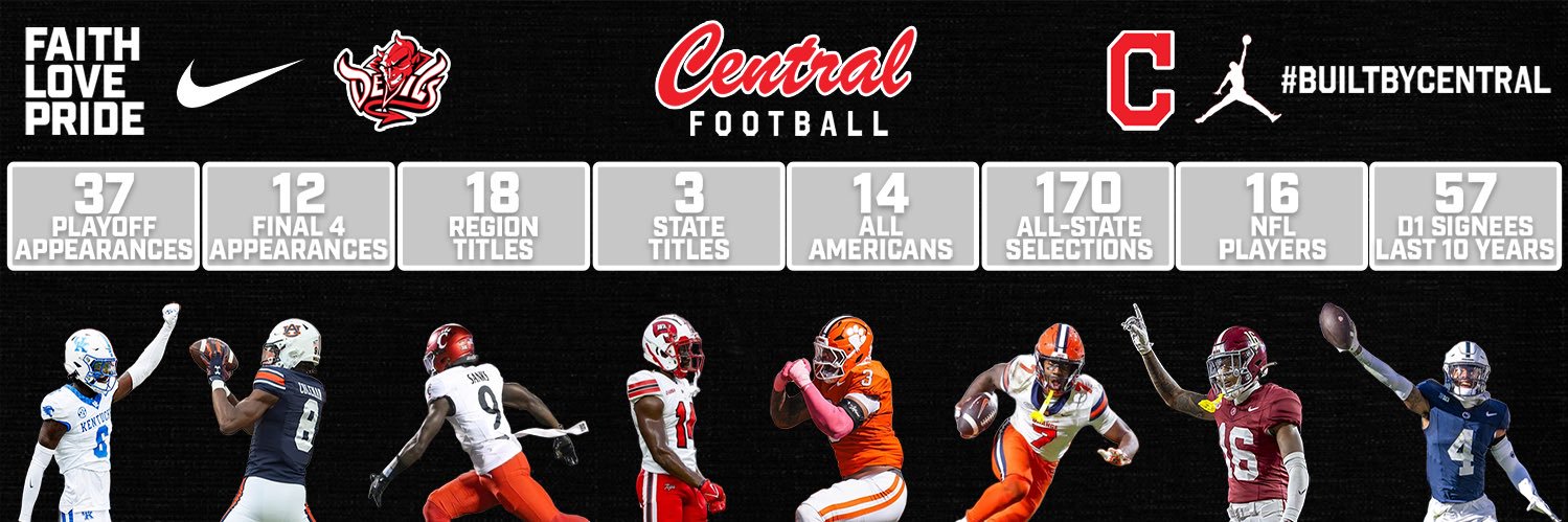 Central Football's banner
