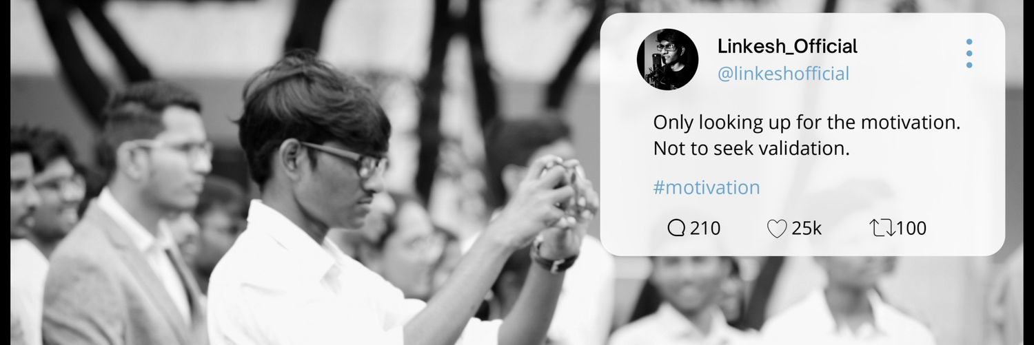 LinkeshOfficial's profile banner image