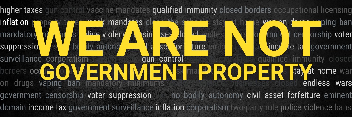 Fredericksburg Libertarian Party banner
