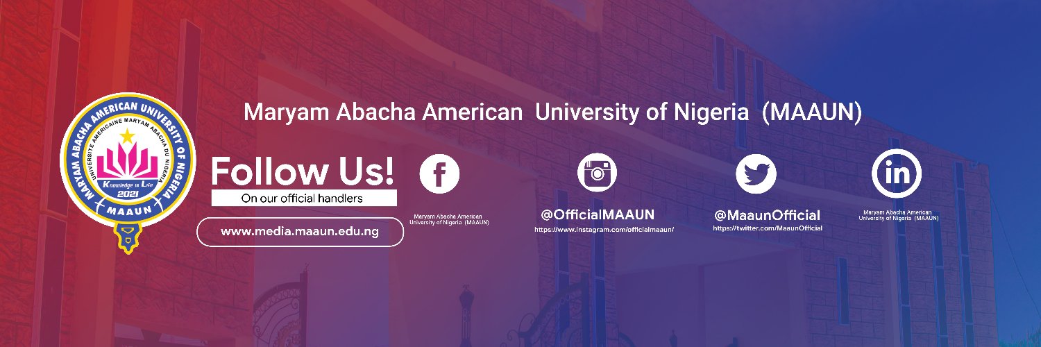 Maryam Abacha American University of Nigeria banner