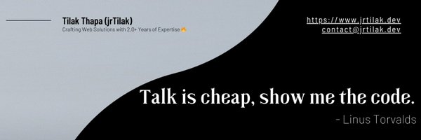 jrtilak_dev Profile Banner