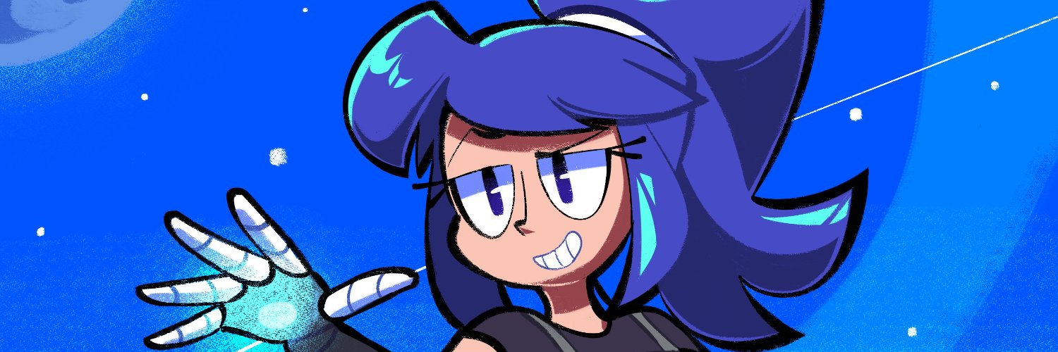 Orion S.👾 🟦☁️: @scifidudeart.bsky.social's banner