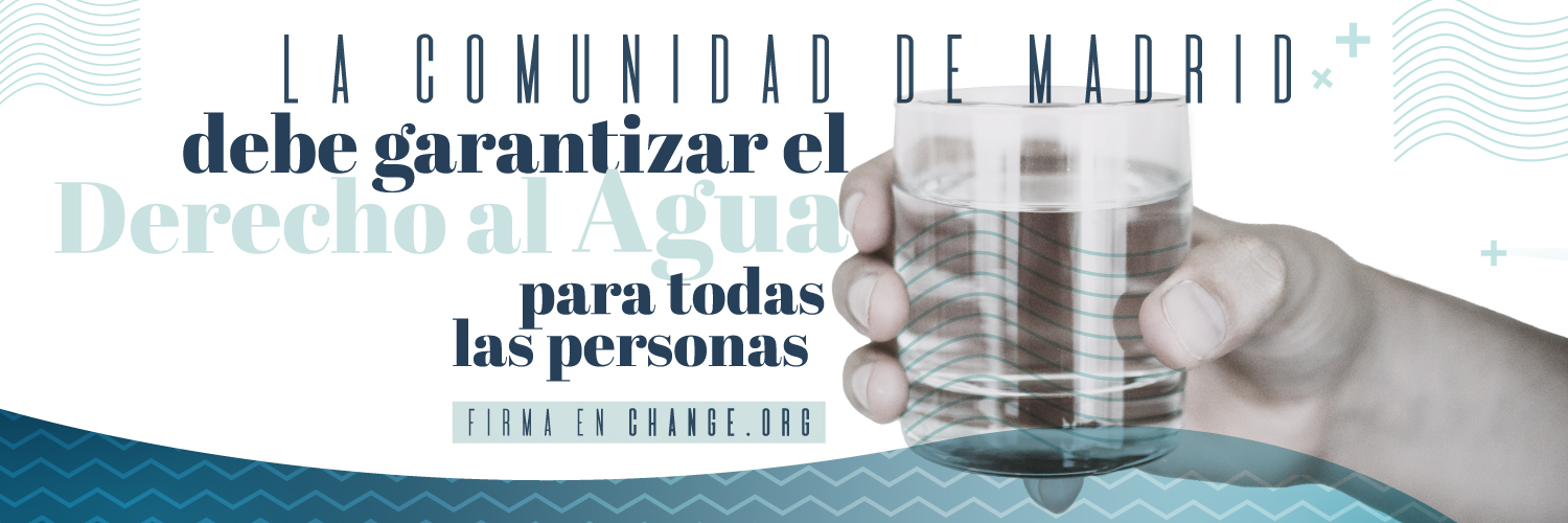 Por una ley de mínimo vital de agua en Madrid banner