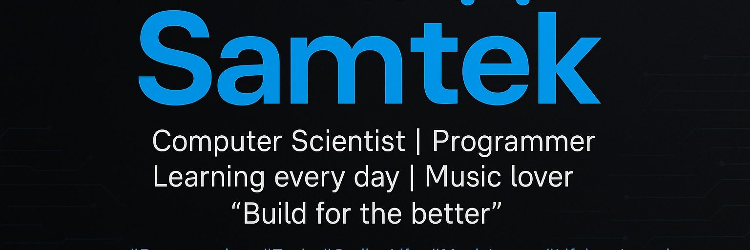 itzsamtek's profile banner image