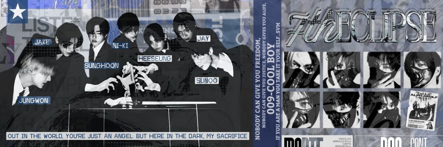 ཀ𓂋 ׁ ₊ 우리는 이클립스의 일곱 영혼입니다. : ࣪ ⊹ banner