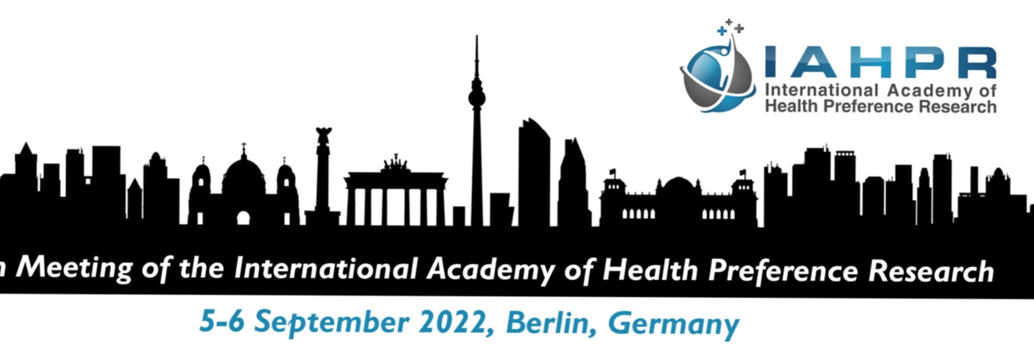 Int. Academy of Health Preference Research (IAHPR) banner