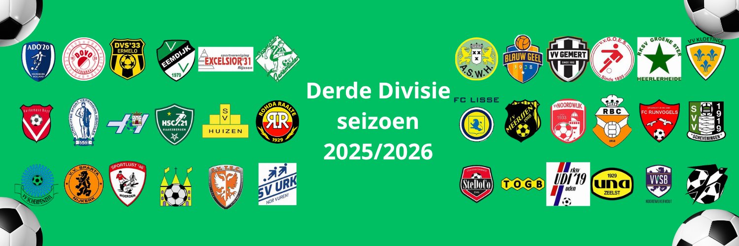 Derde Divisie banner