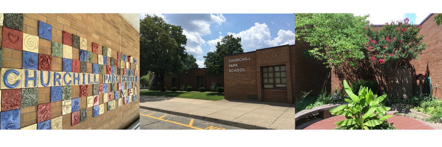 Churchill Park School's banner
