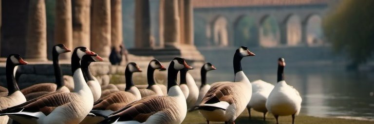 Hyperion's pet goose banner