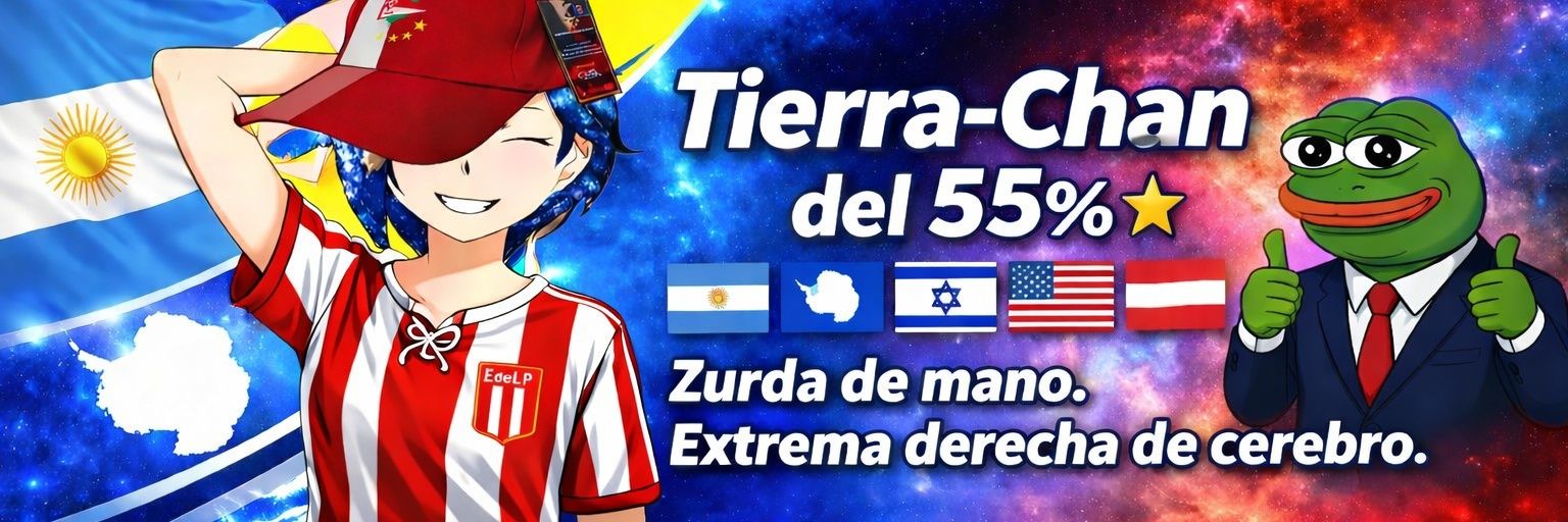 Tierra-Chan del 55%🇦🇷🇦🇶🇮🇱🇺🇸🇦🇹⭐ banner