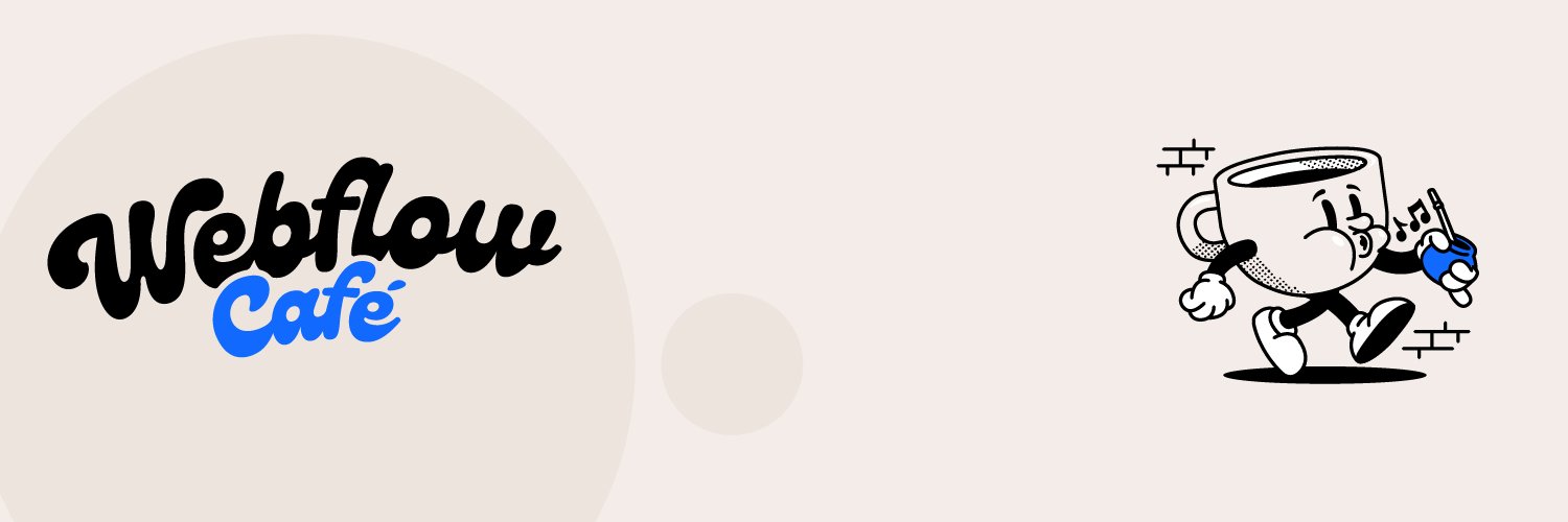 Webflow Café ☕️ banner
