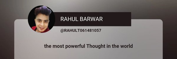 rahulbarwar94 Profile Banner