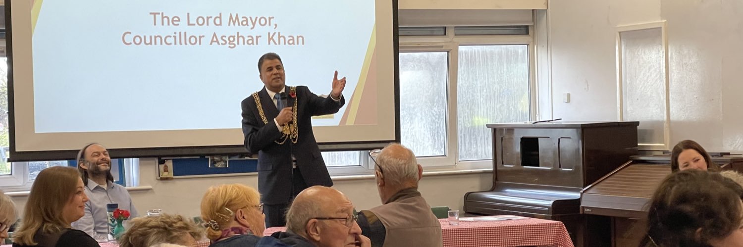 Councillor Asghar khan's banner