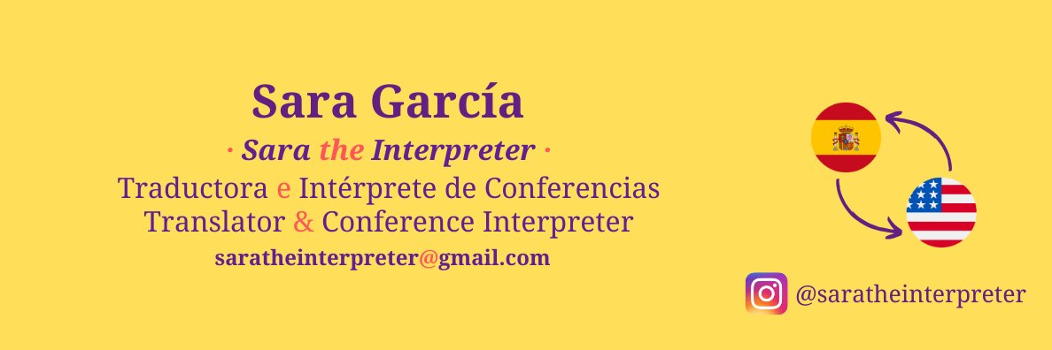 Sara García - Interpreter banner