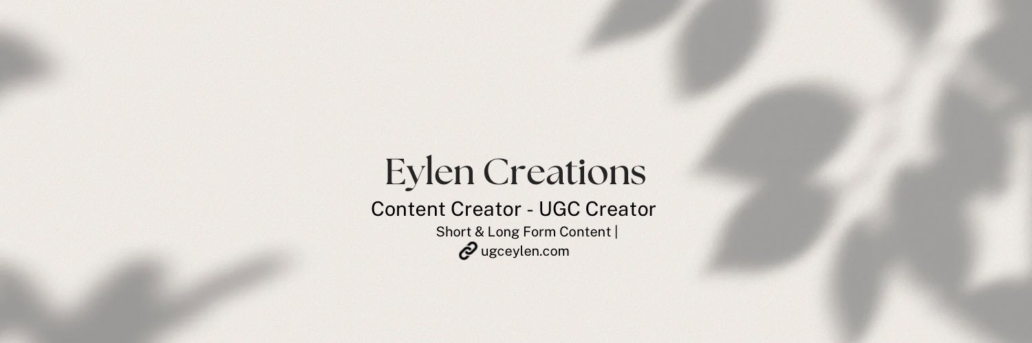 Eylen | UGC Creator banner