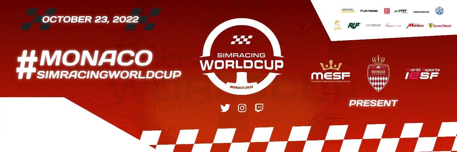 Monaco SimRacing WorldCup 10/23 🏎️🏆 banner