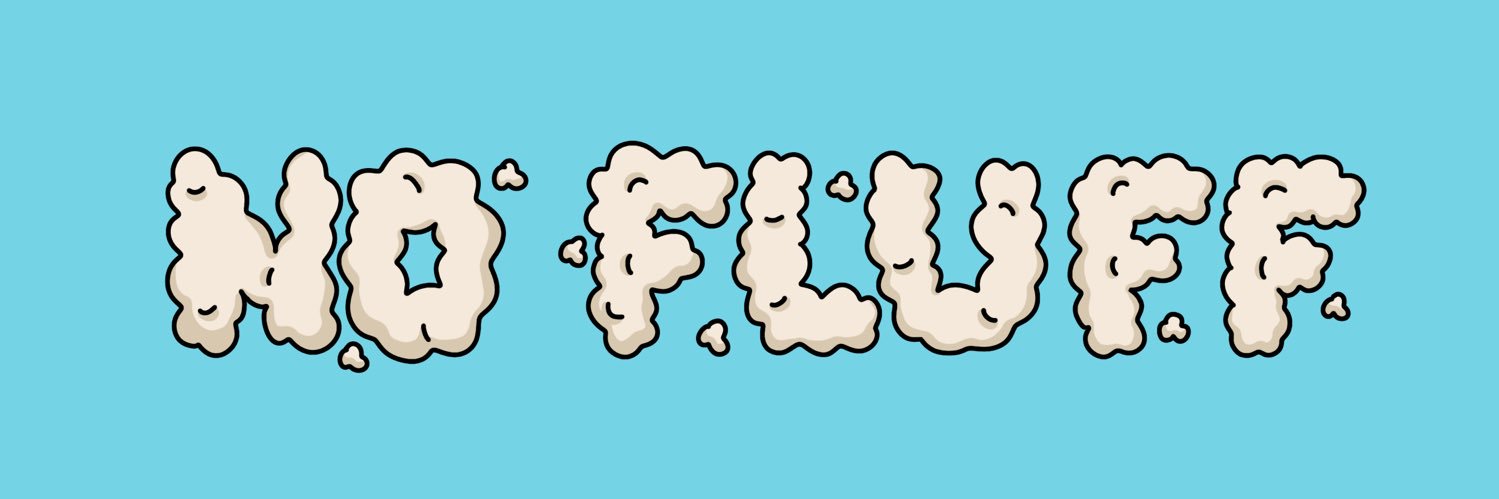 No Fluff banner