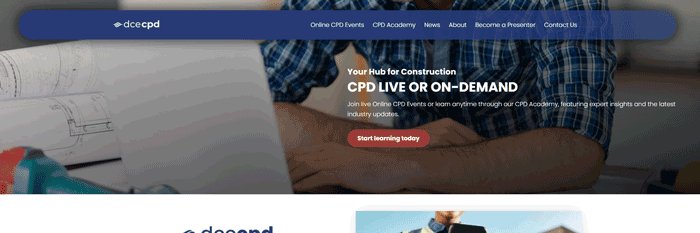 DCE CPD banner