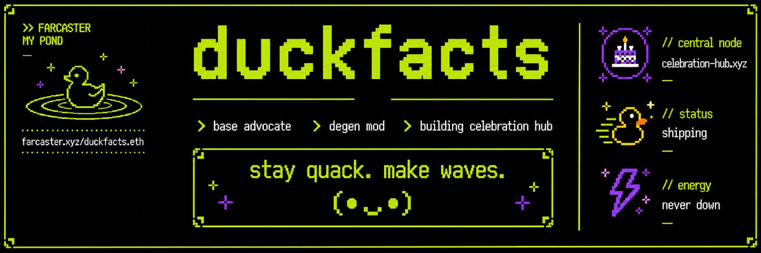 duckfacts.eth (on farcaster) banner
