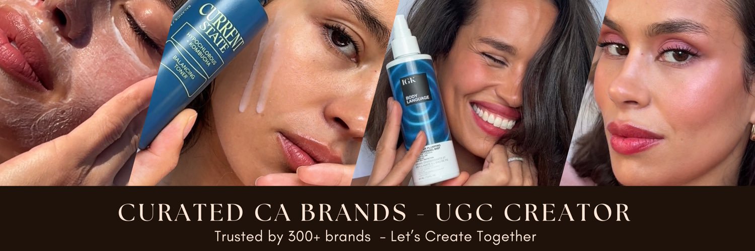 Curated CA Brands | UGC Creator | banner