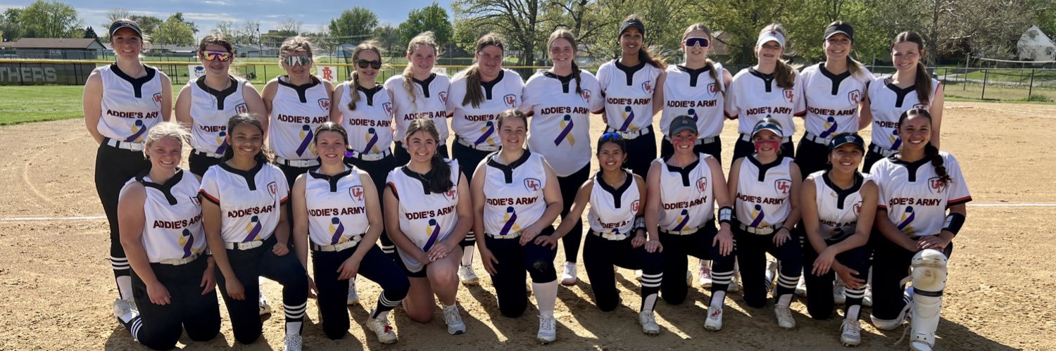 UTHS Panther Softball's banner