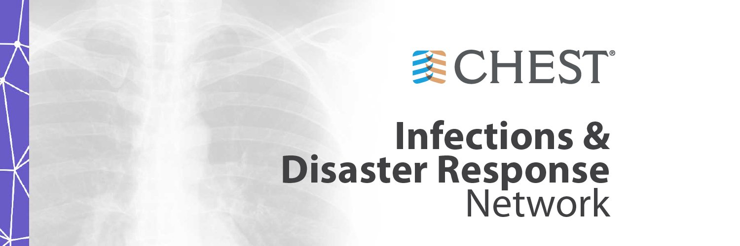 CHEST Infections & Disaster Response Network banner