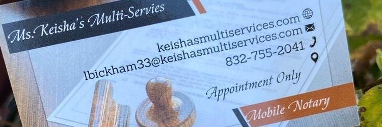 Ms Keisha's Multi-Services banner