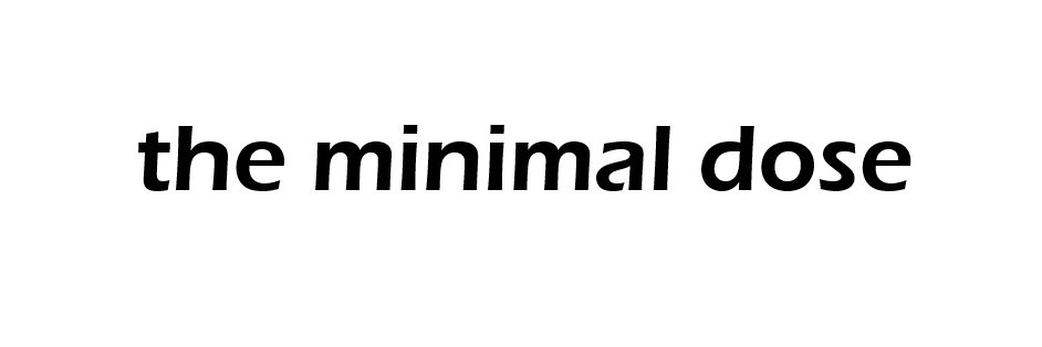 The Minimal Dose banner