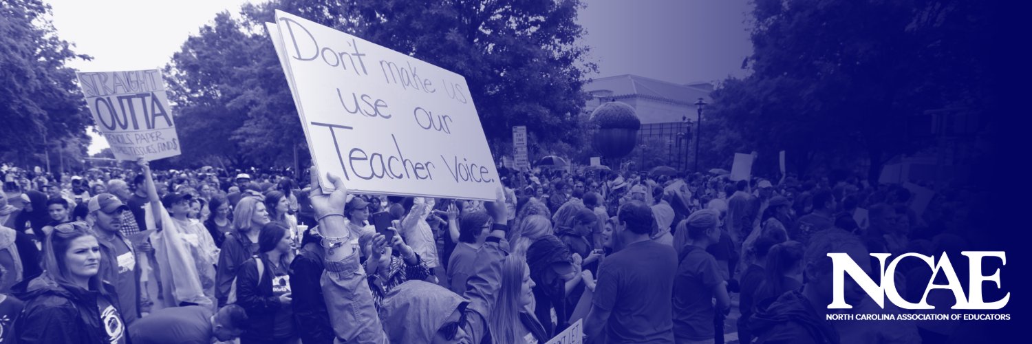 North Carolina Association of Educators banner