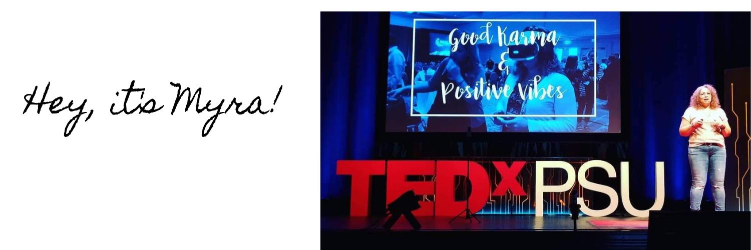 Hey, it's Myra! banner