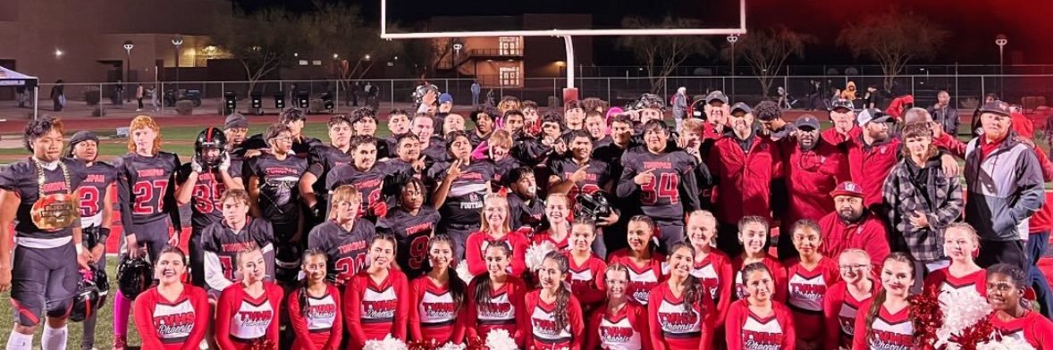 Tonopah Valley Football's banner