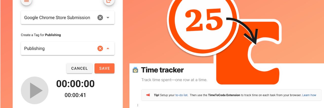 TimeToCoda ⏱ banner