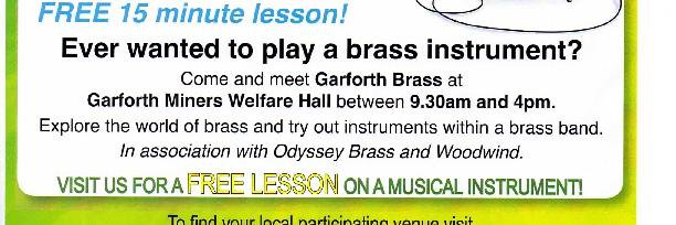 Garforth Brass banner
