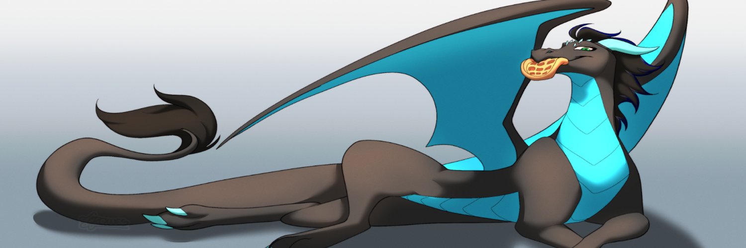 @struggleforwaffles.bsky.social |🐉 Dragon Vtuber banner