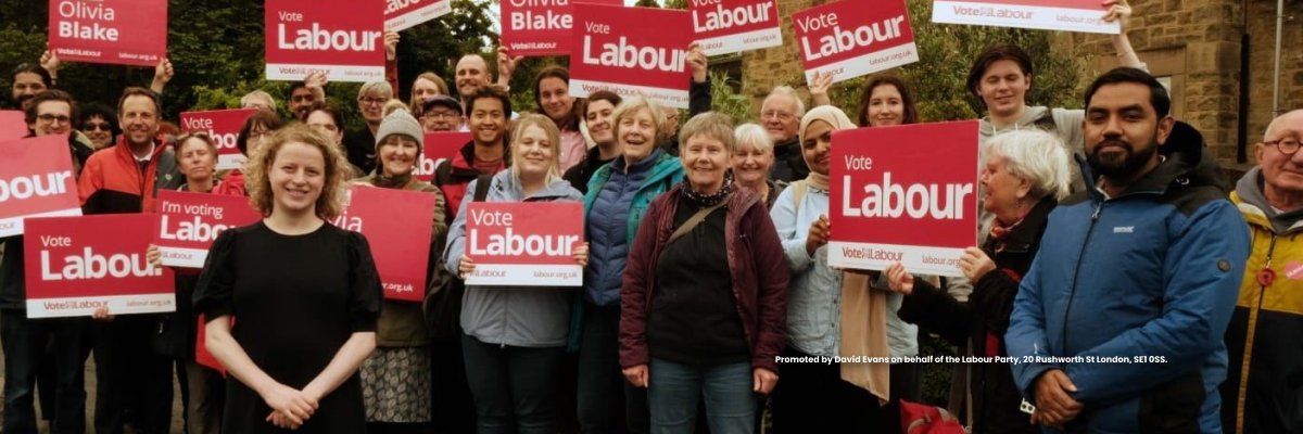 Sheffield Hallam Labour Party banner